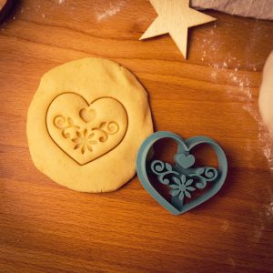 Vykrajovačka - Folk srdiečko vzor 4