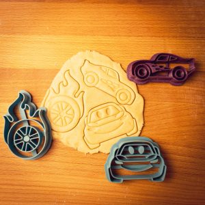 Vykrajovačka - Autá set 3ks