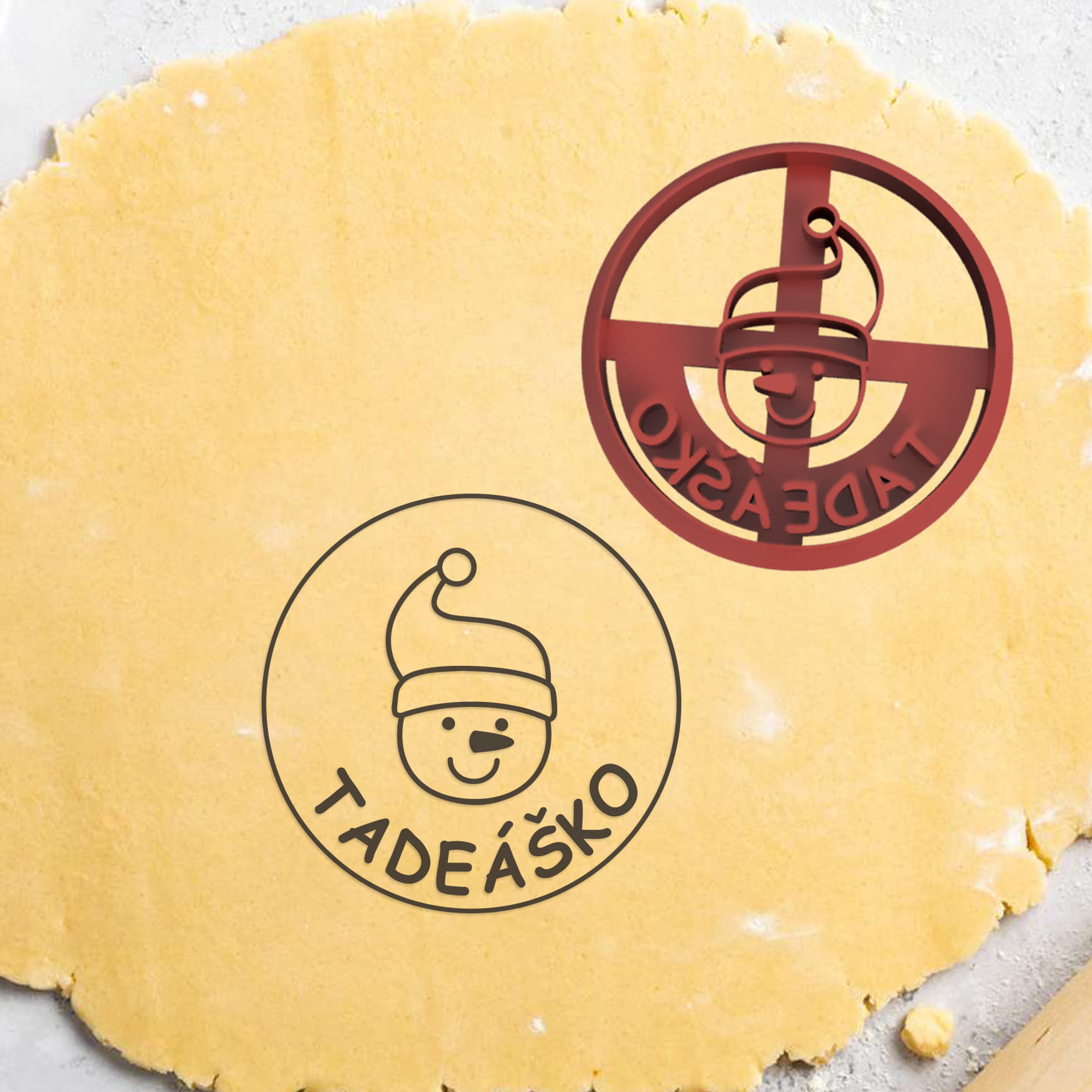 Personalizovaná vykrajovačka - Snehuliak