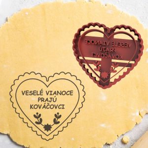 Personalizovaná vykrajovačka - Srdiečko